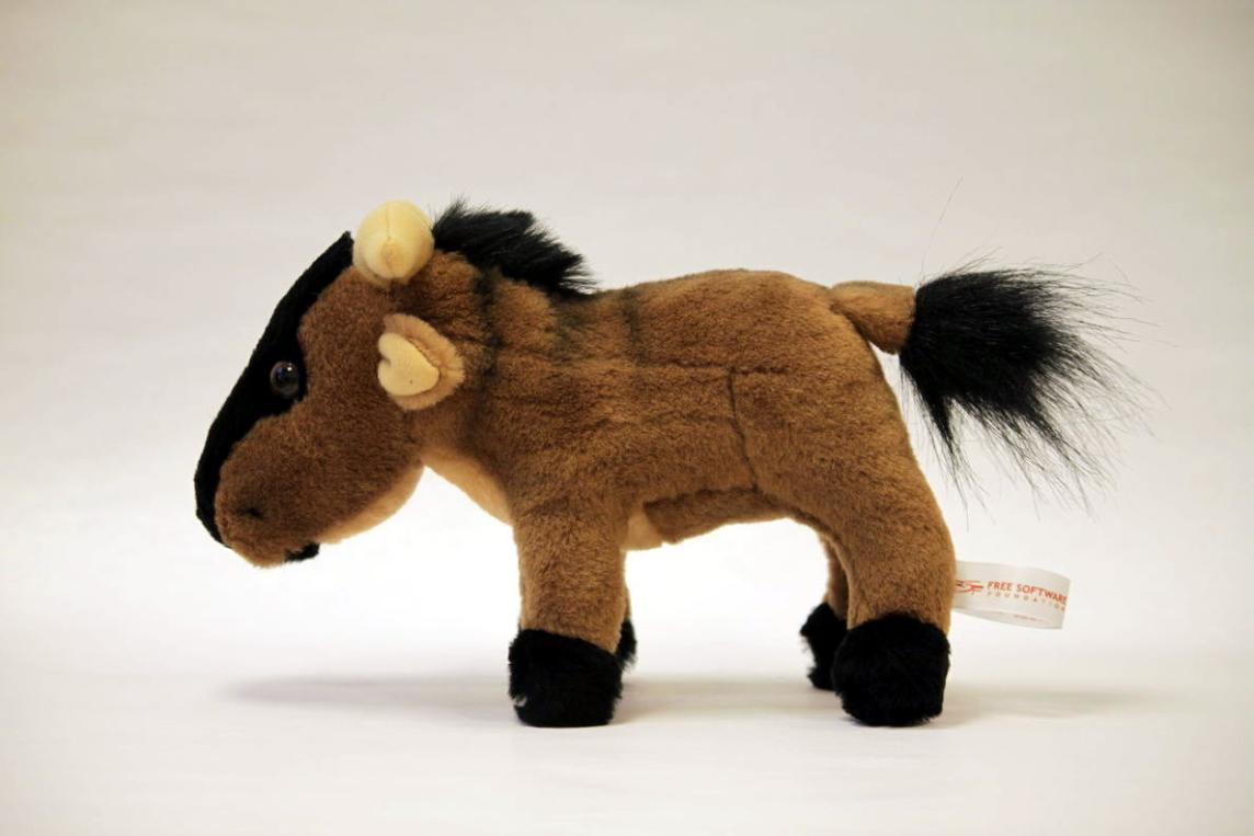Side of baby GNU