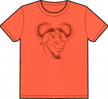 [ GNU Head shirt ]