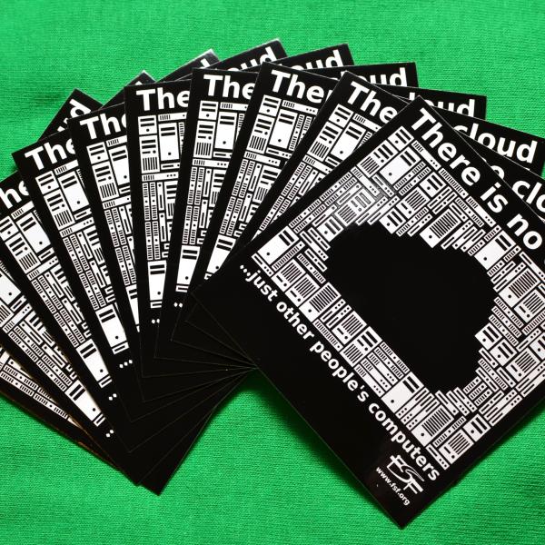 An array of No Cloud stickers