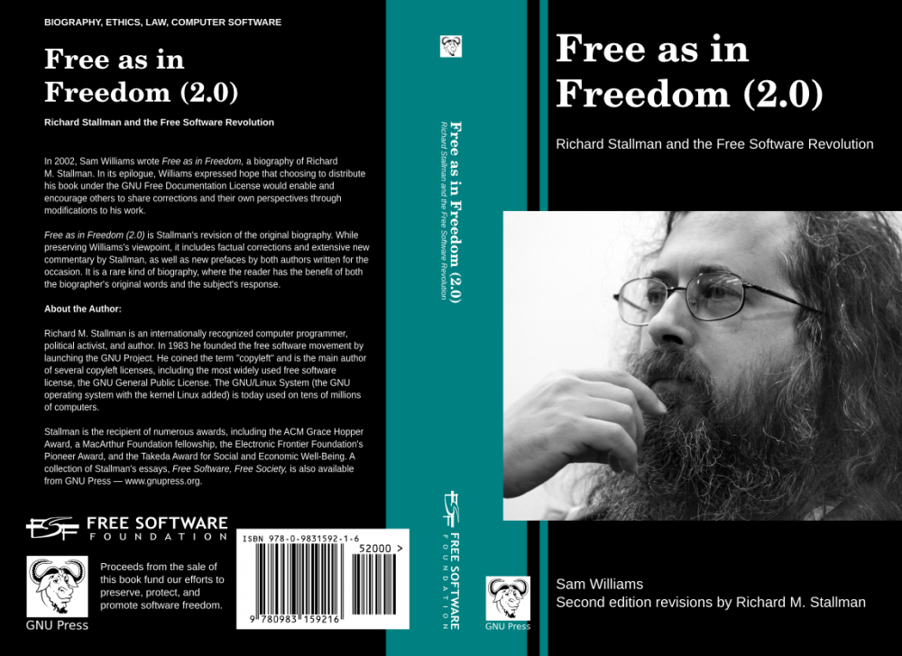 Couverture de Free as in Freedom (2.0), by Richard Stallman 